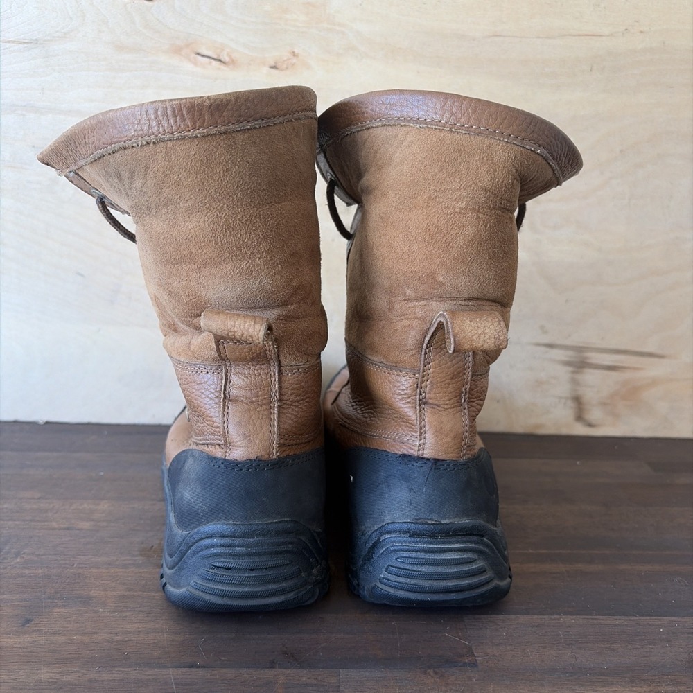 UGG Adirondack II Winter Boots Womens 10 Leather Lace Up Ankle Lined Brown 5469 - Picture 7 of 12